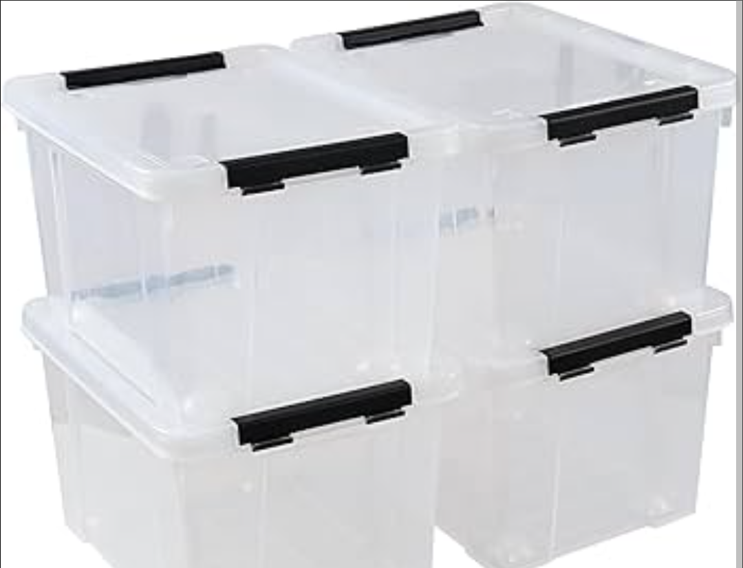 ClearStack Modular Storage Bins (Set of 4)
